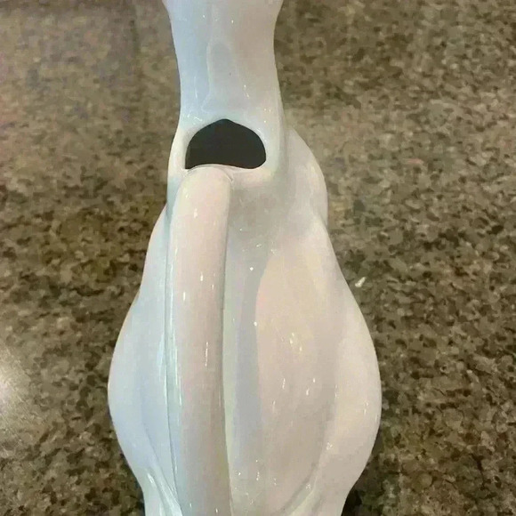 Vintage White Ceramic Duck Pitcher - Picture 3 of 13
